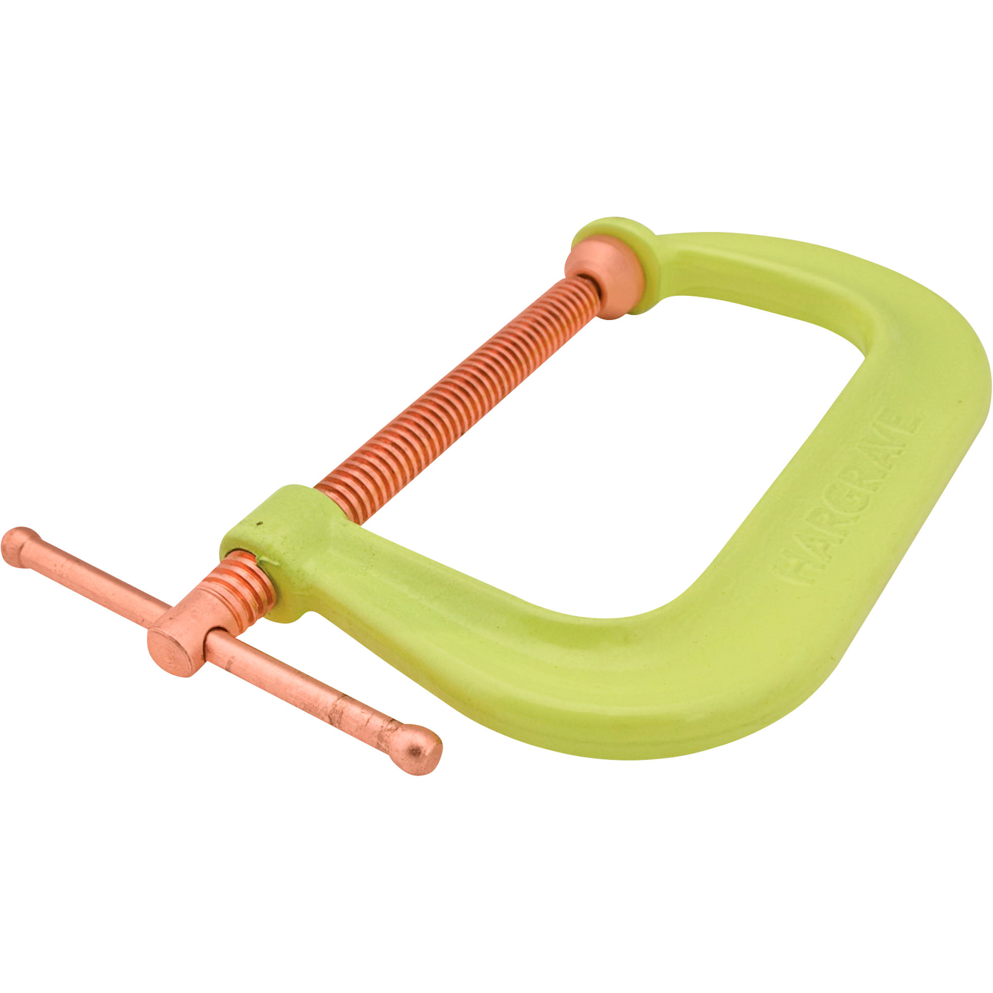 Wilton Spark-Duty Drop Forged Hi-Vis C-Clamp, 0-4in. Opening, Model# H404CS